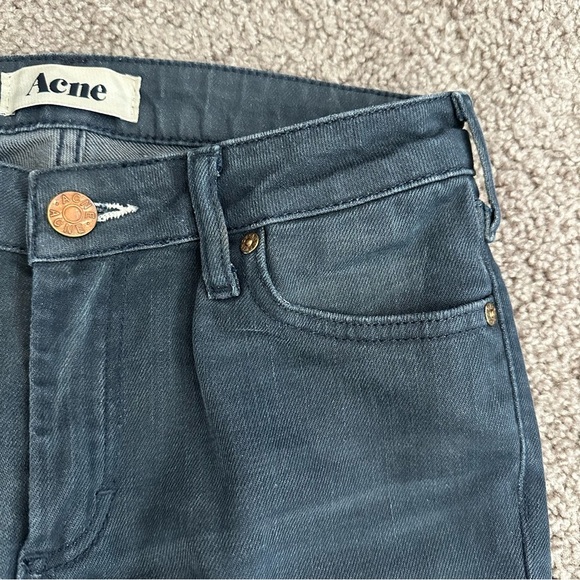 Acne Studios Jeans Womens Size 27 Rex Thunder Low Rise Skinny Straight Leg - Picture 10 of 12